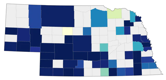 Mississippi Kite county map