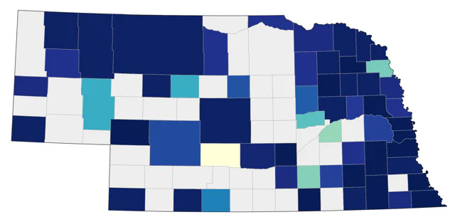 Mourning Warbler county map
