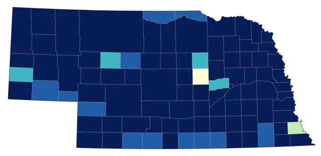 Northern Pintail county map