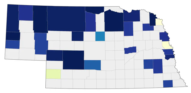 Northern Saw-whet Owl county map