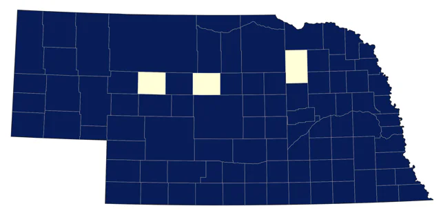 Northern Shoveler county map
