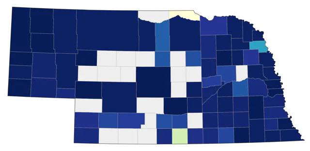 Olive-sided Flycatcher county map
