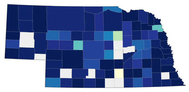 Peregrine Falcon county map