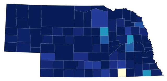 Pine Siskin county map