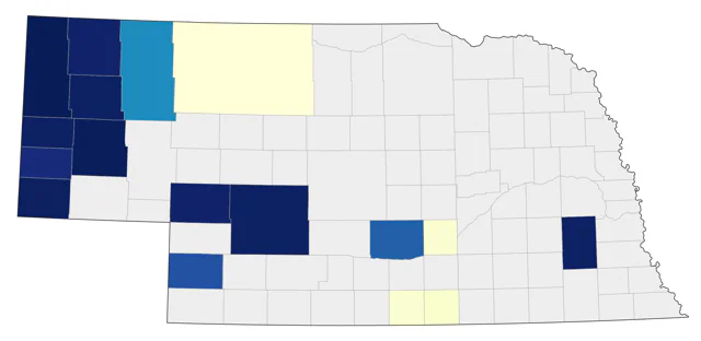 Pinyon Jay county map