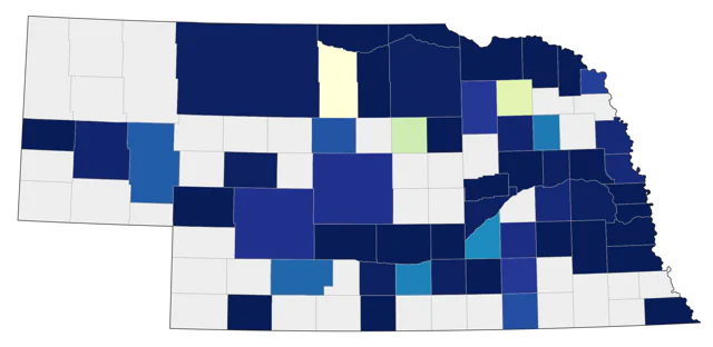Piping Plover county map