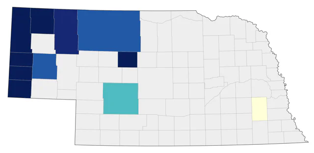 Pygmy Nuthatch county map