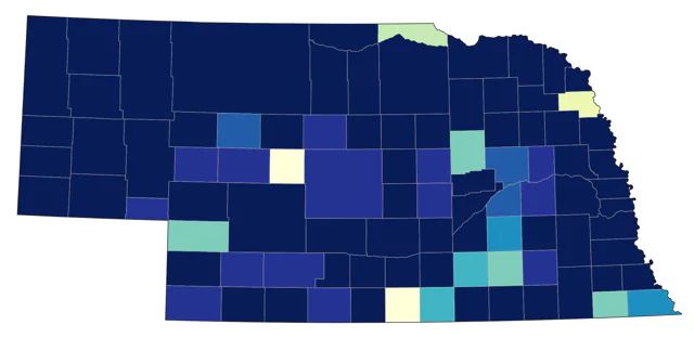 Red-breasted Nuthatch county map
