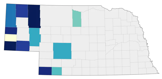 Red-naped Sapsucker county map