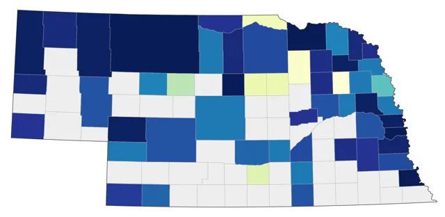 Redpoll county map