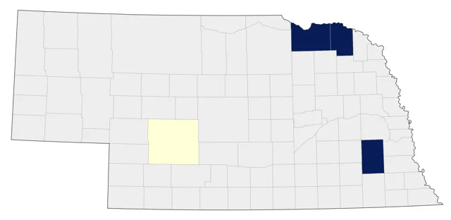 Ross's Gull county map