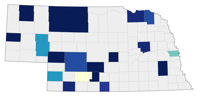 Sabine's Gull county map