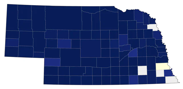 Sandhill Crane county map