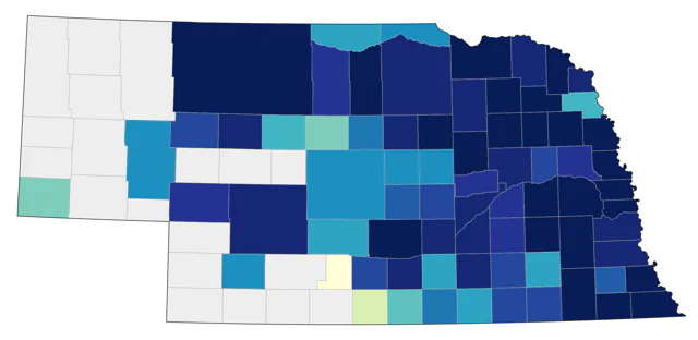 Sedge Wren county map