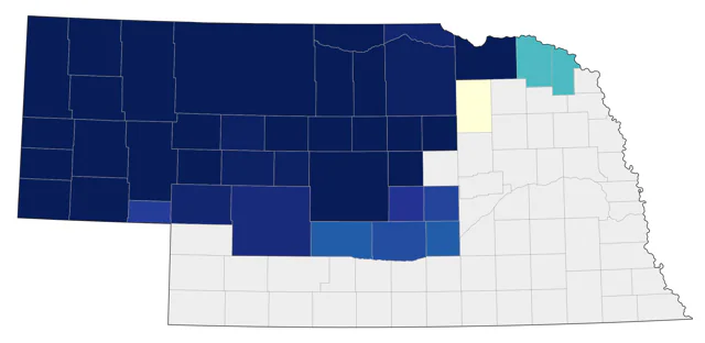 Sharp-tailed Grouse county map