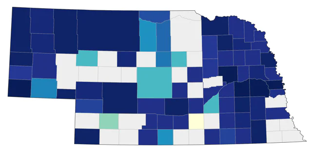 Snow Bunting county map