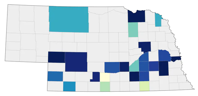 Snowy Plover county map