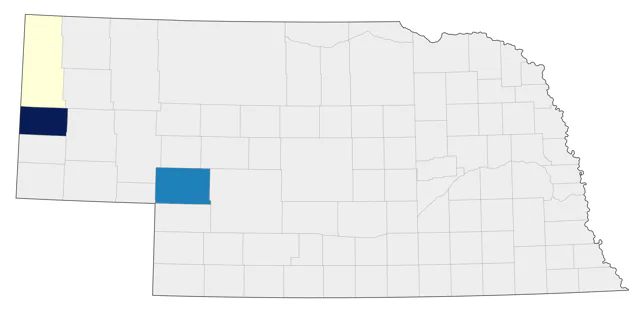 Steller's Jay county map