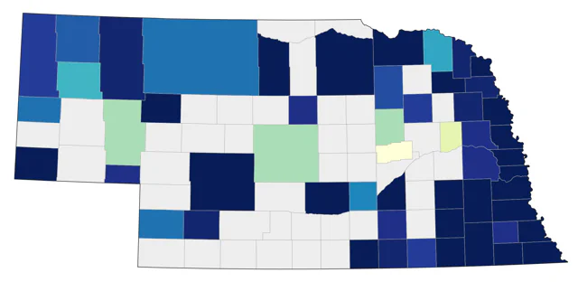 Summer Tanager county map