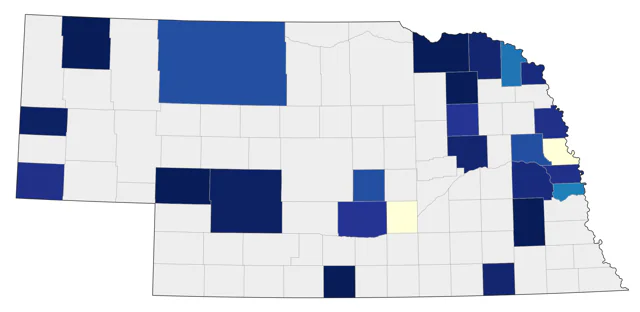 Surf Scoter county map