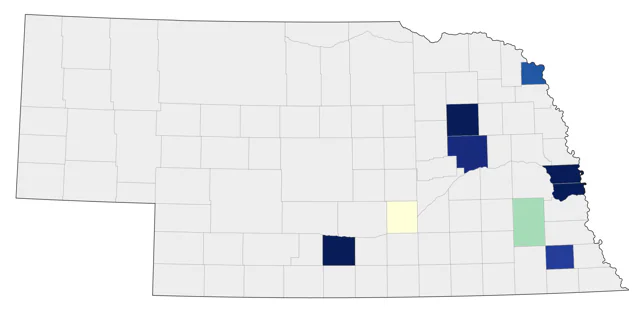 Swan Goose county map