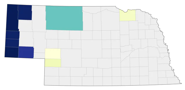 Thick-billed Longspur county map