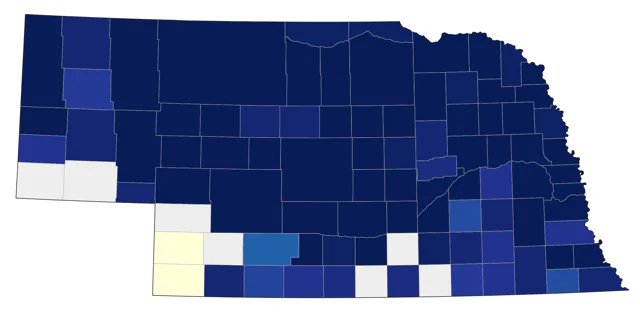 Trumpeter Swan county map