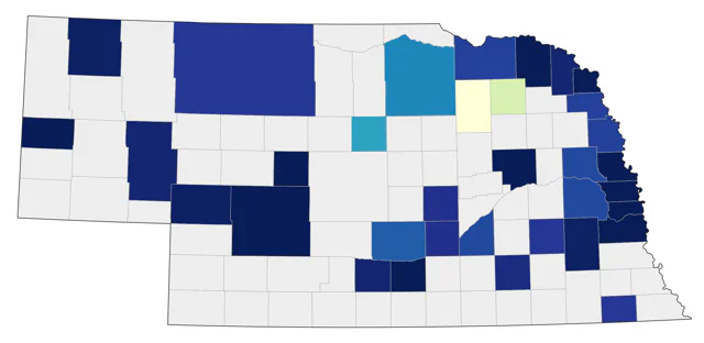 Tundra Swan county map