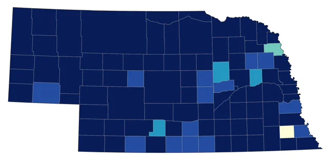 Upland Sandpiper county map