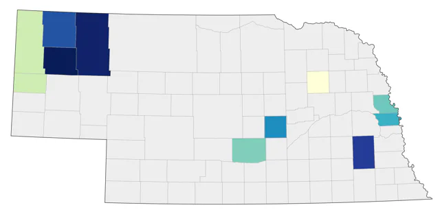 Varied Thrush county map