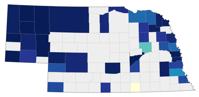 Veery county map
