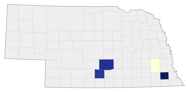 Vermilion Flycatcher county map