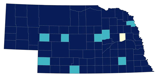 White-crowned Sparrow county map