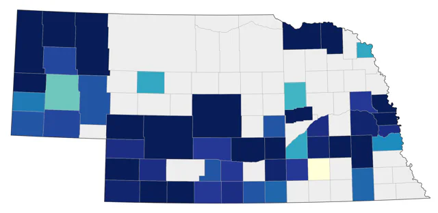White-winged Dove county map
