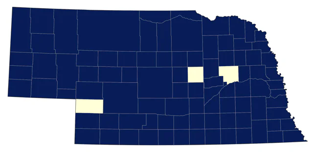 Wild Turkey county map