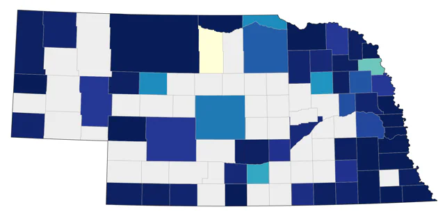 Winter Wren county map