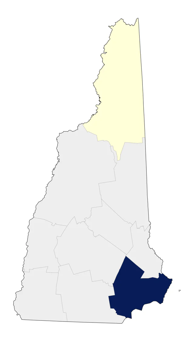 American Avocet county map