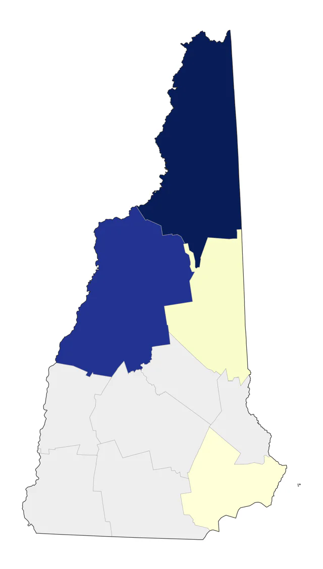 American Three-toed Woodpecker county map