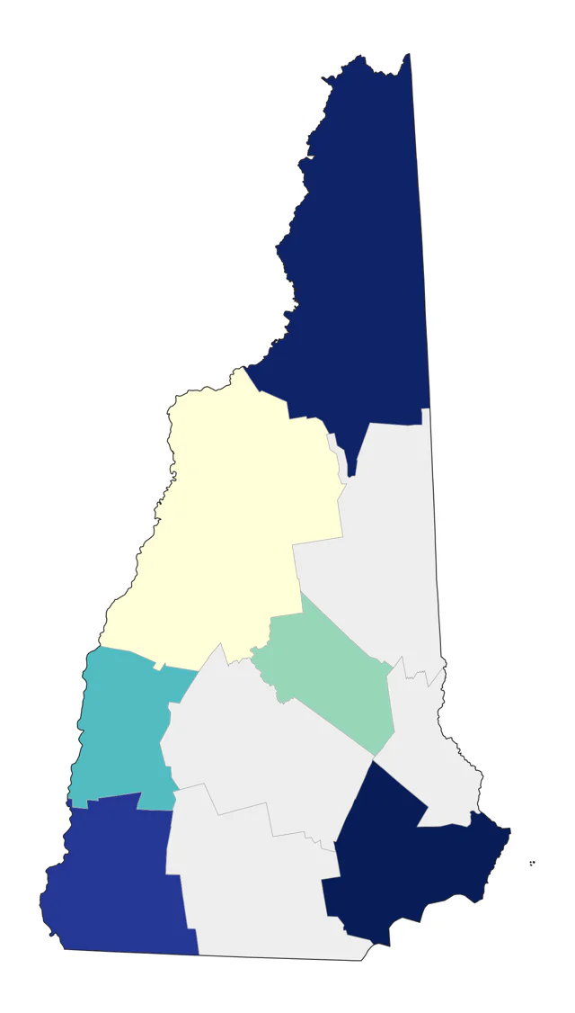 Arctic Tern county map