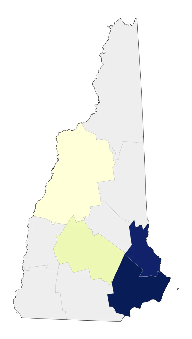 Ash-throated Flycatcher county map