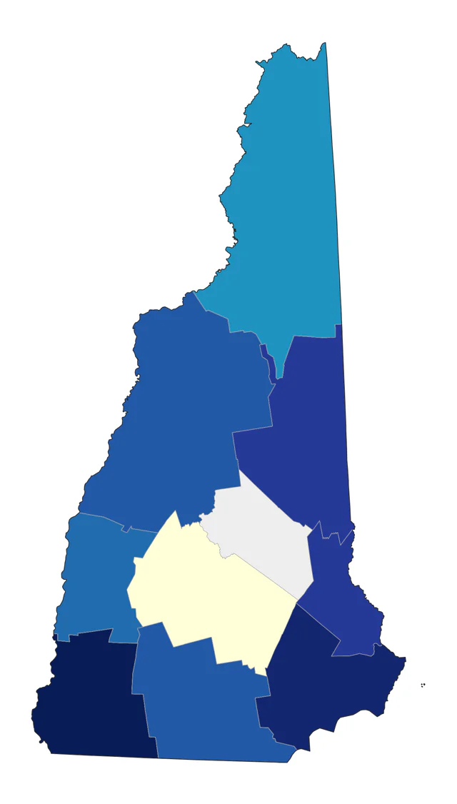 Baird's Sandpiper county map
