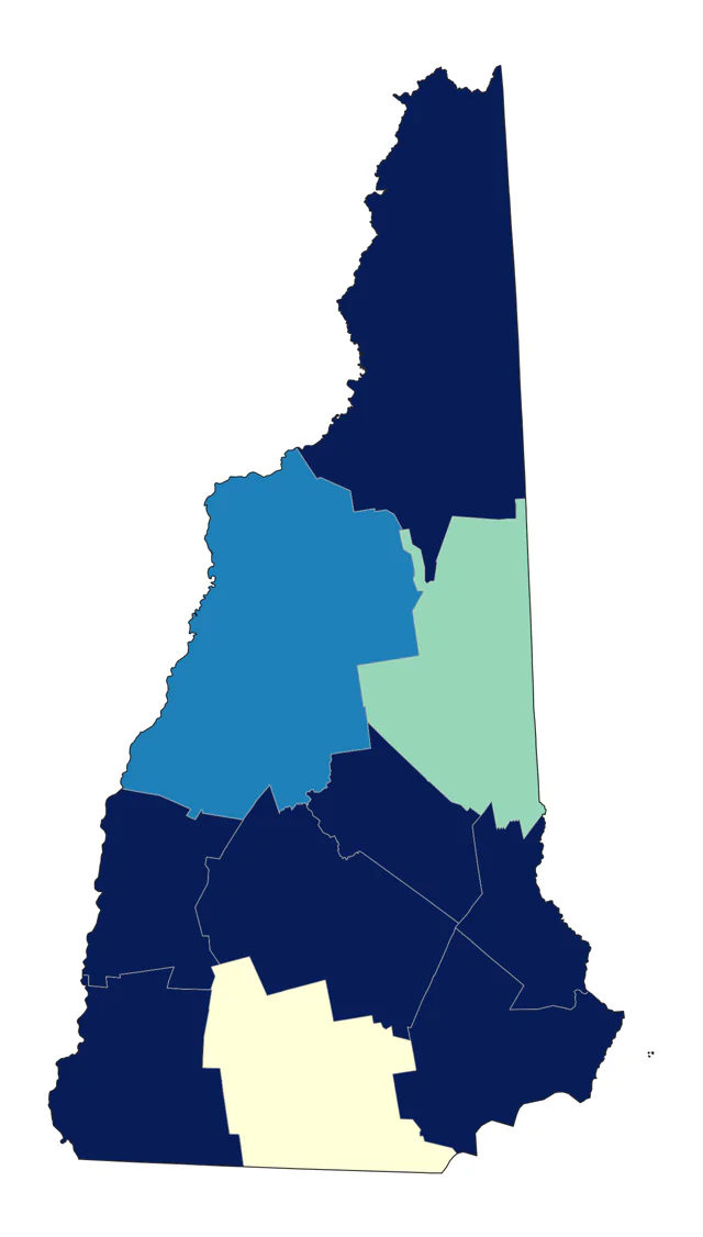 Black-bellied Plover county map