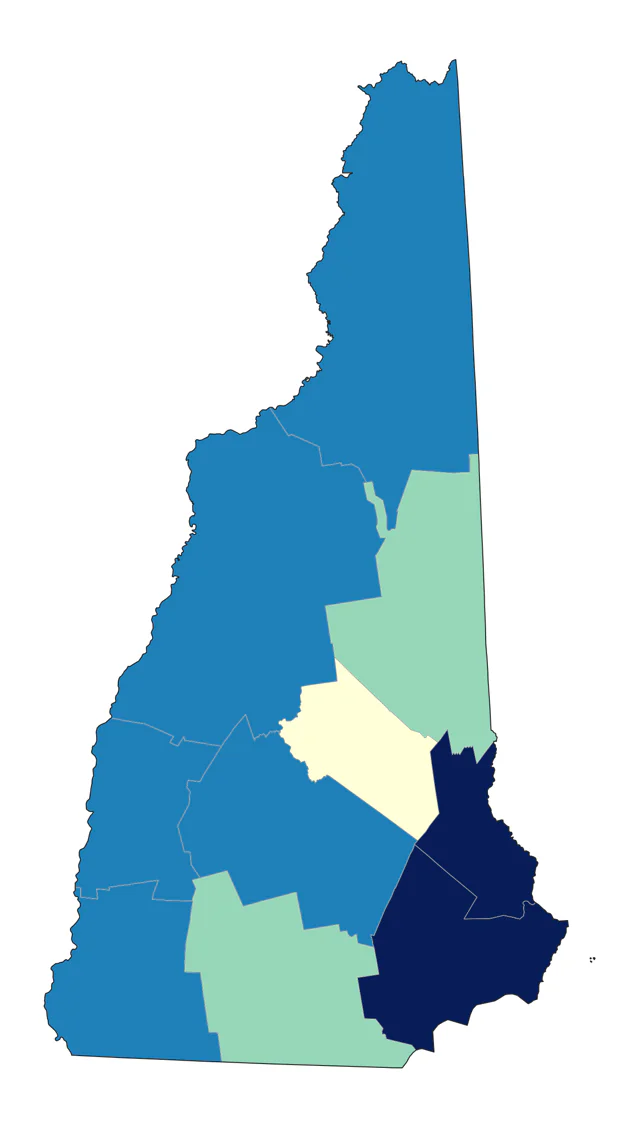 Black Scoter county map