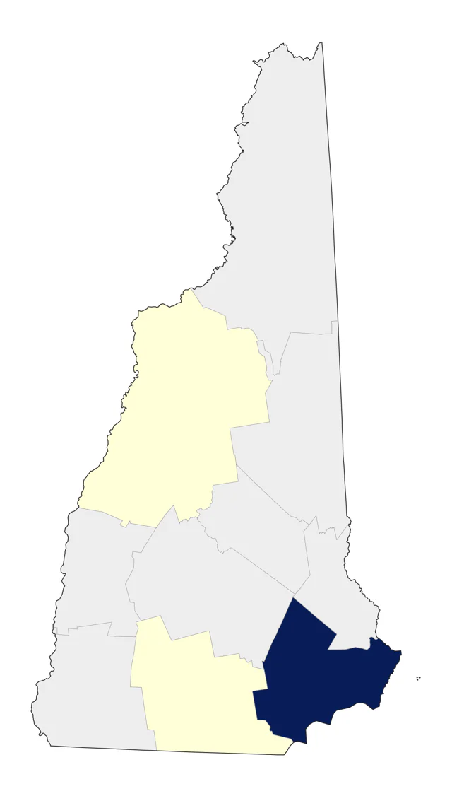 Brown Pelican county map