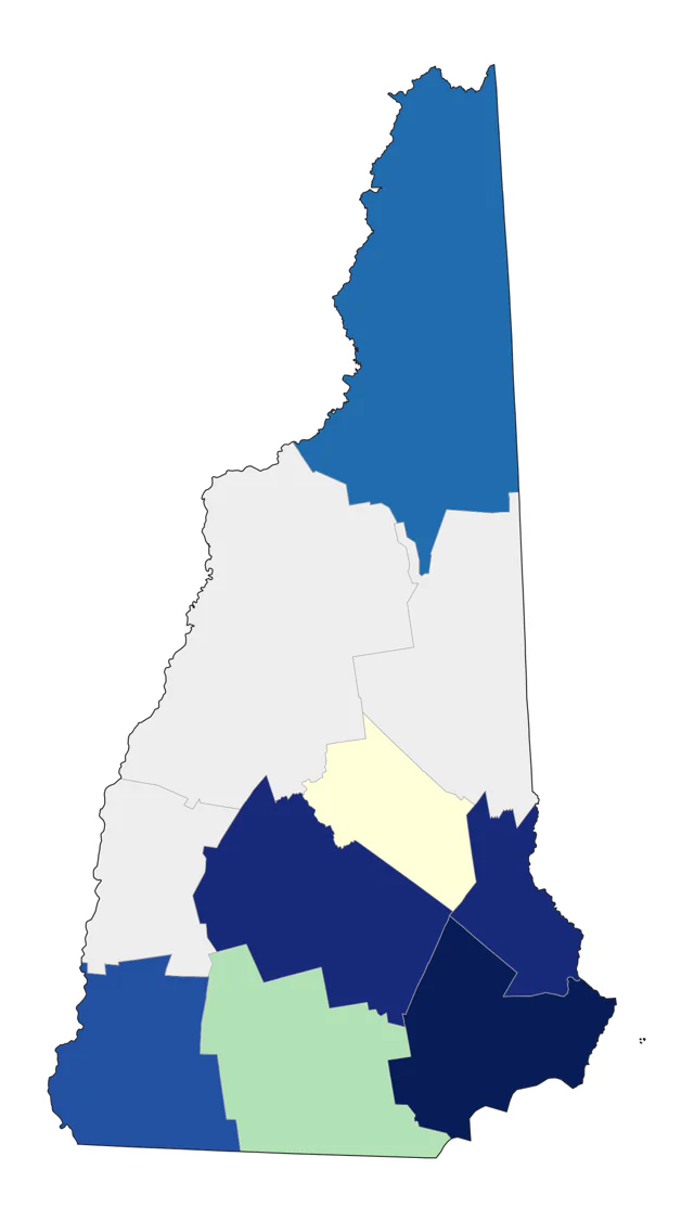 Buff-breasted Sandpiper county map