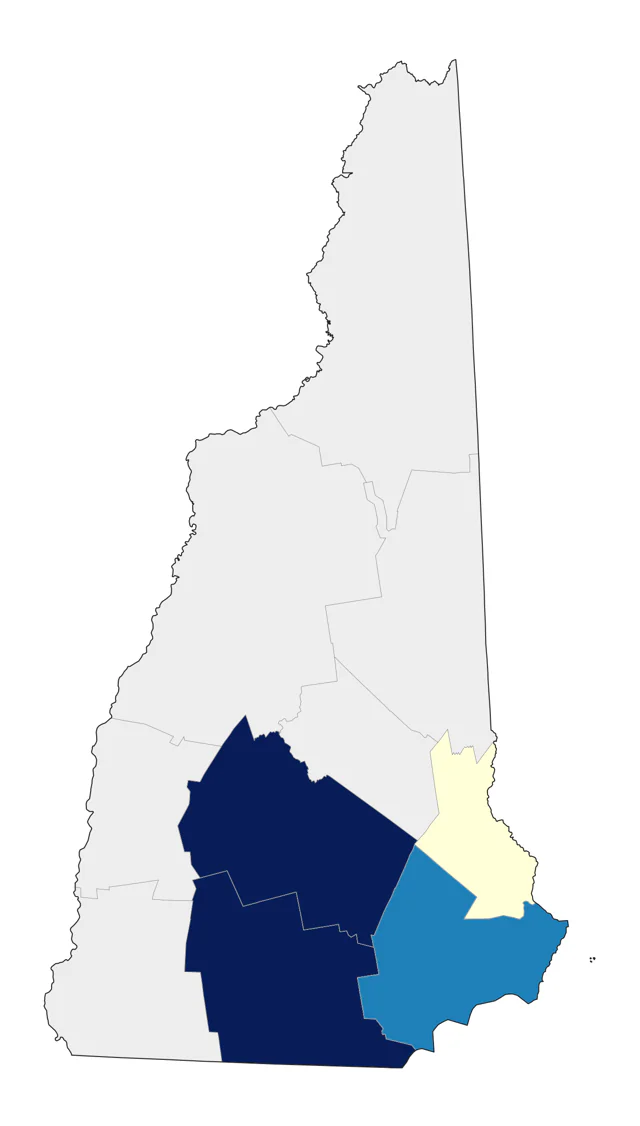 Bullock's Oriole county map