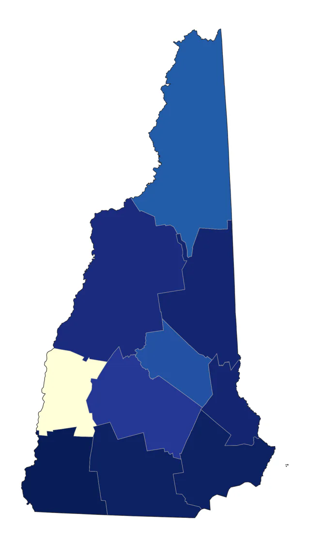 Common Gallinule county map