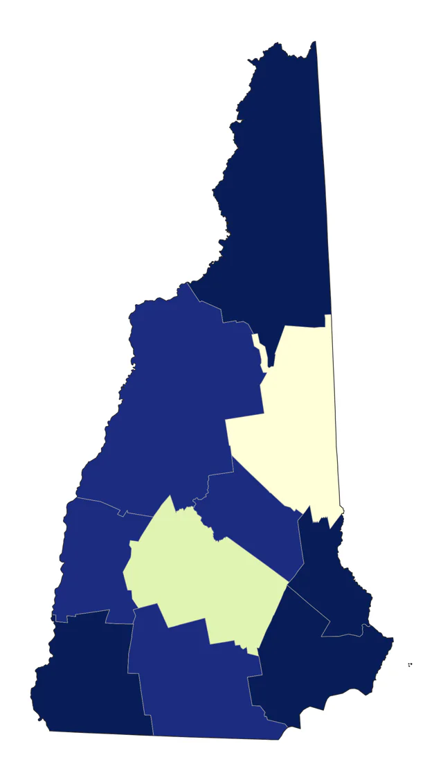 Common Tern county map