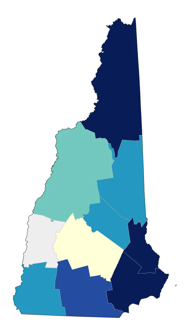 Connecticut Warbler county map