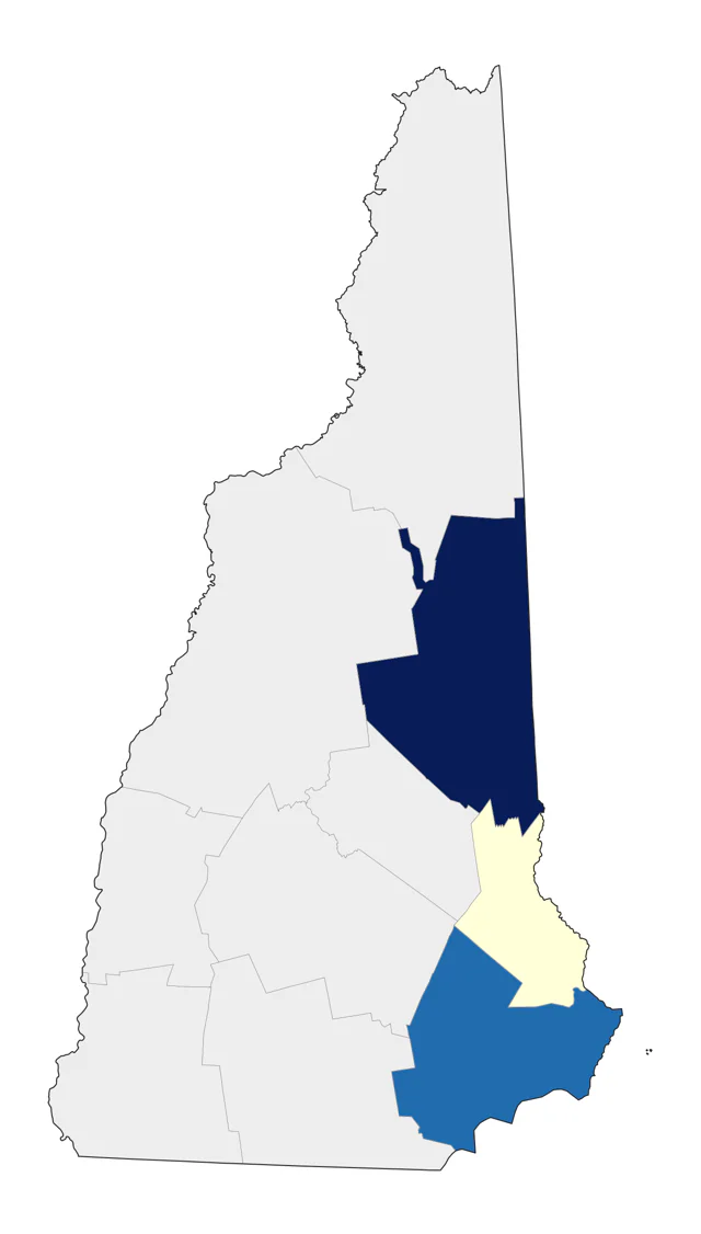 Franklin's Gull county map